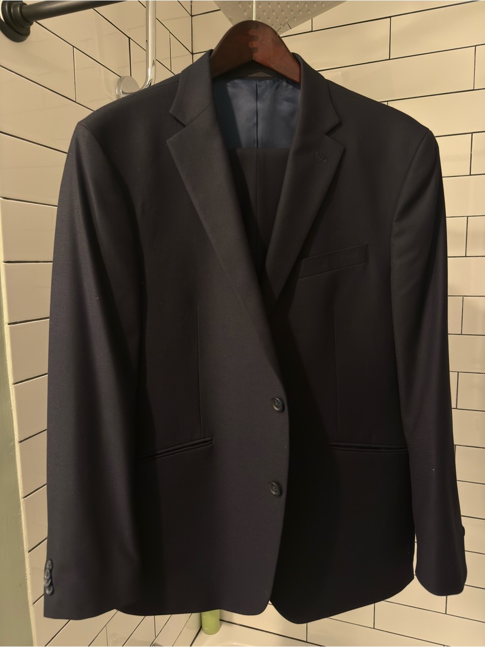 Men's Kenneth Cole Navy Two-Button Suit - Jacket & Pants